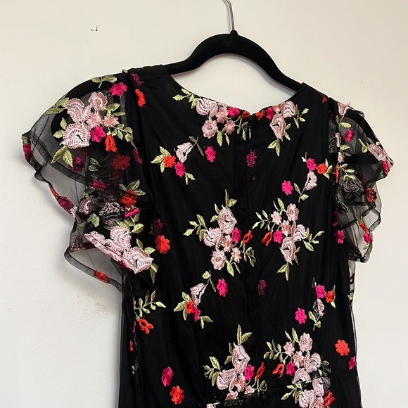 SAM EDELMAN Embroidered Midi Dress | Size 2 - Picture 9 of 11